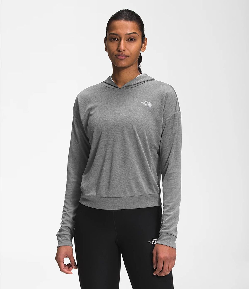 The North Face Wander Sun Kapuzenpullover Damen - Grau CH-302VAWE